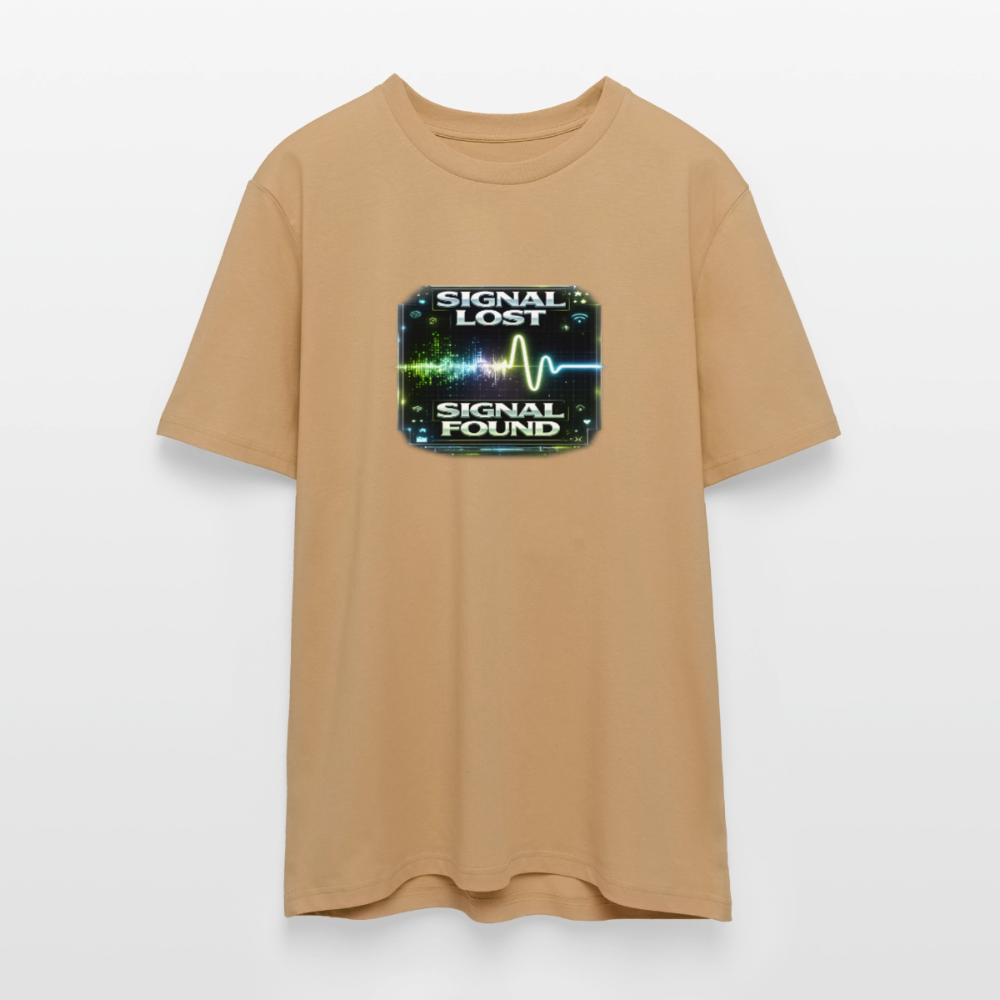 Organic T-Shirt - Signal Restored - caramel 