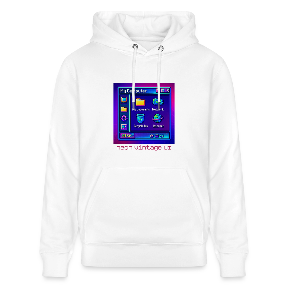 Organic Hoody - Retro Desktop - white