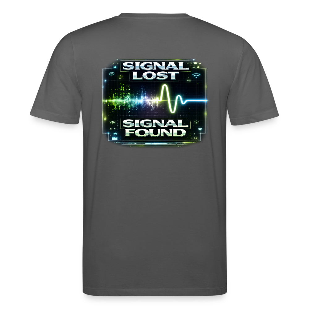 Organic T-Shirt - Signal Restored - anthracite