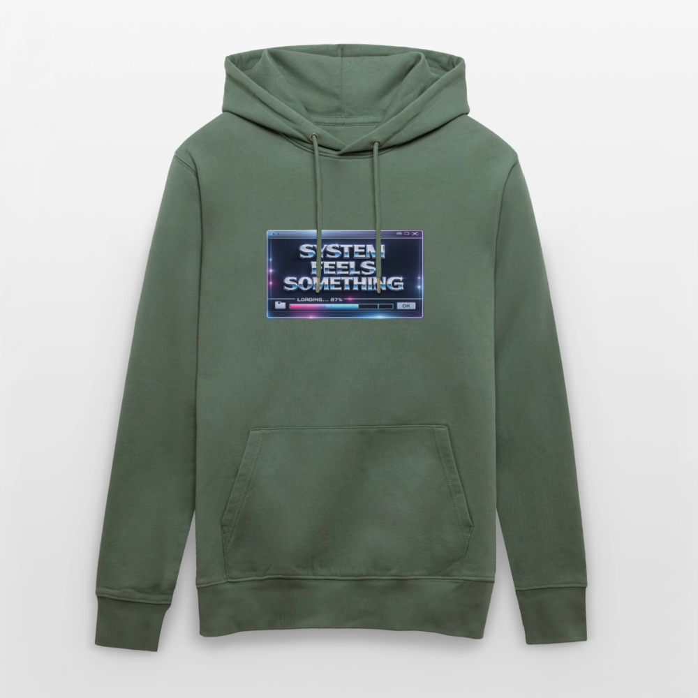 Organic Hoody - Sentience Loading Now - cypress green