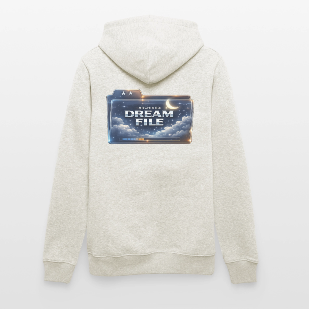 Organic Hoody - Archived Dream File - heather oatmeal