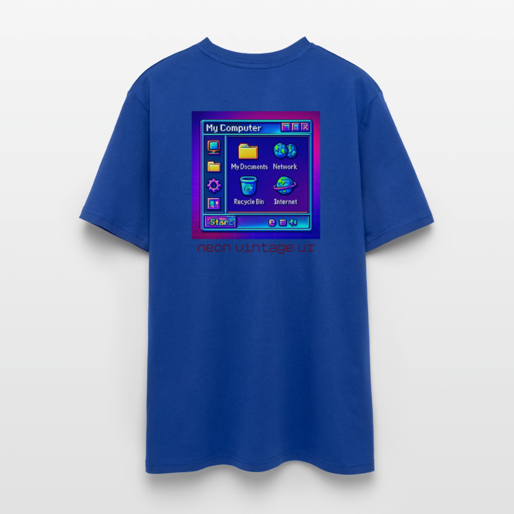 Organic T-Shirt - Retro Desktop - majorelle blue