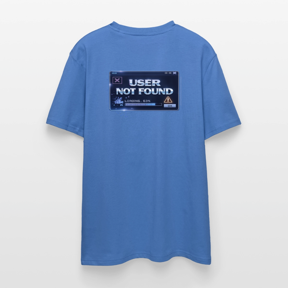 Organic T-Shirt - User Not Found - mindful blue