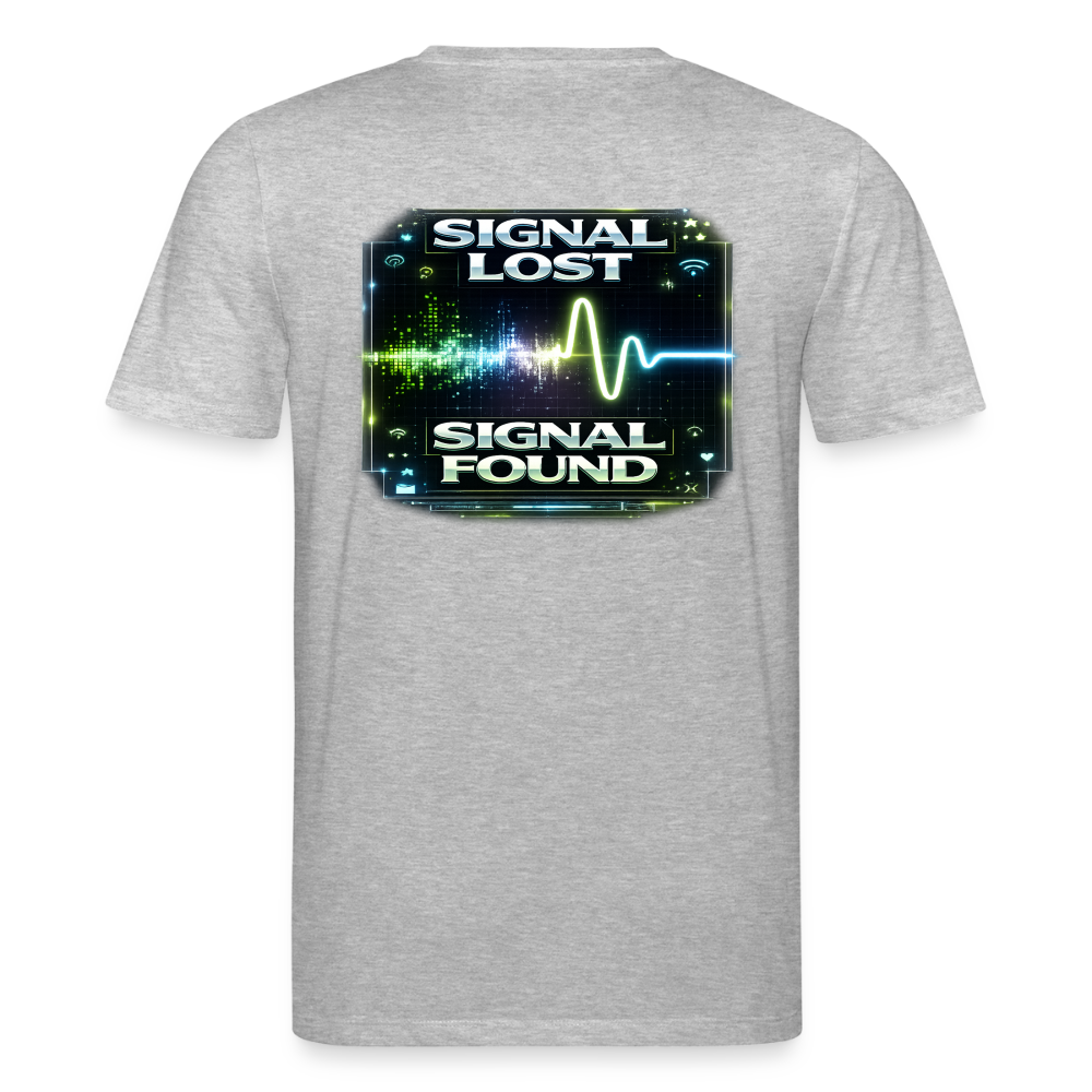Organic T-Shirt - Signal Restored - heather grey