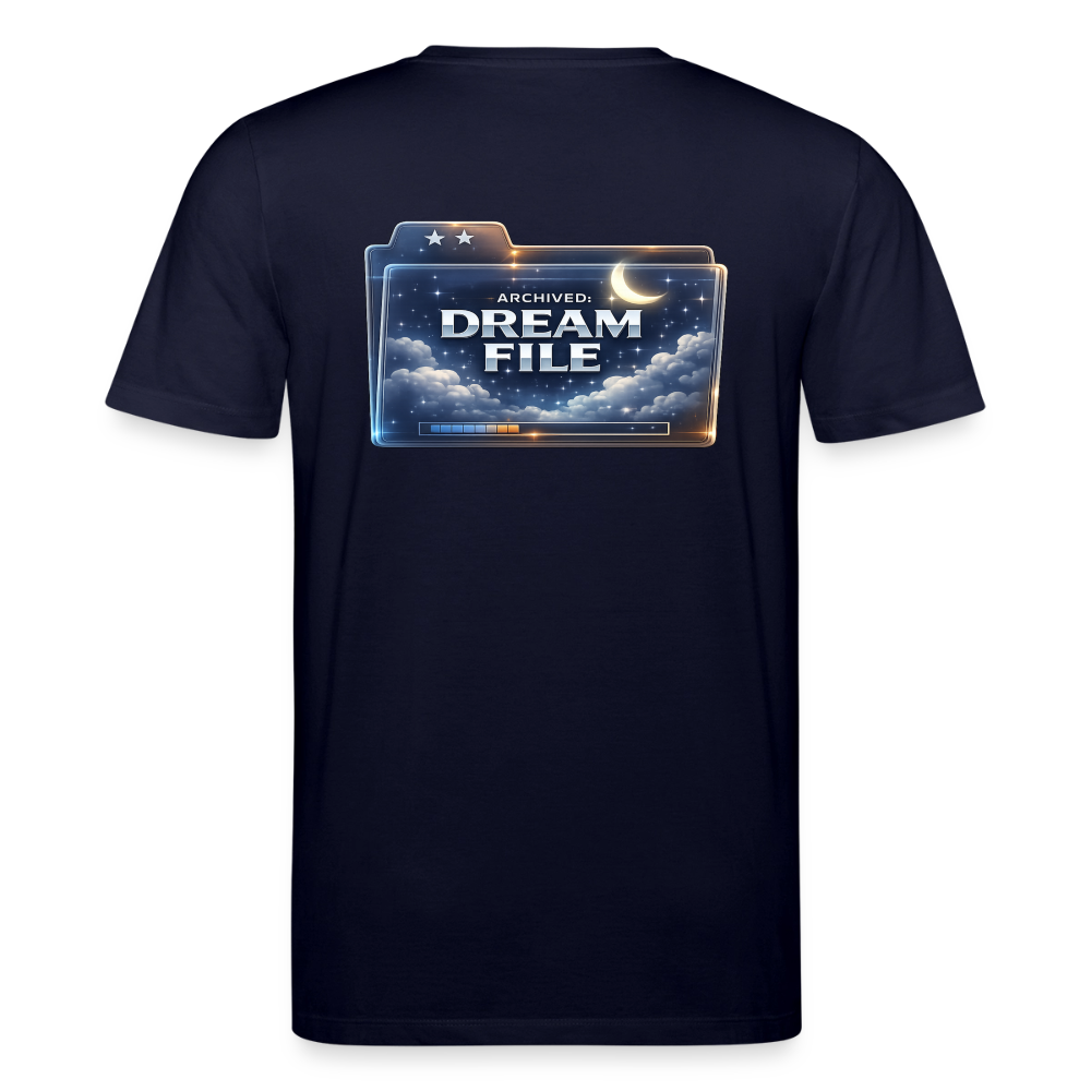 Organic T-Shirt - Archived Dream File - navy