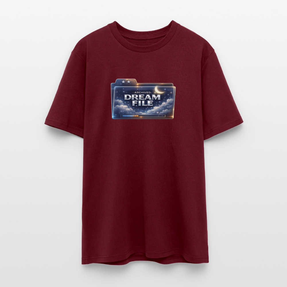 Organic T-Shirt - Archived Dream File - burgundy