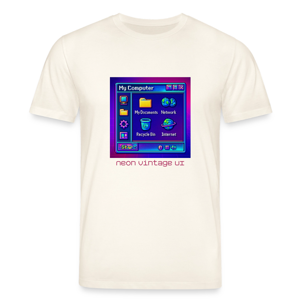 Organic T-Shirt - Retro Desktop - natural white