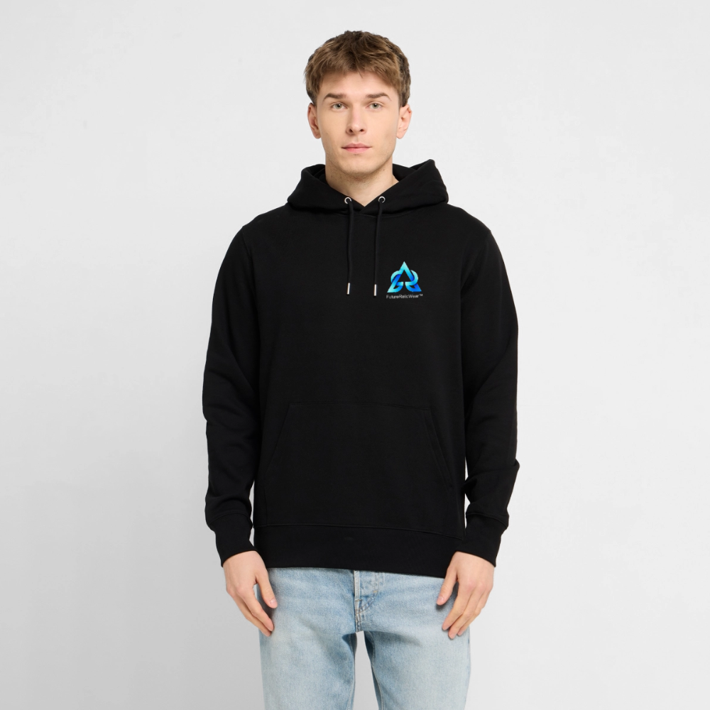 Organic Hoody - Retro Future Wave - black