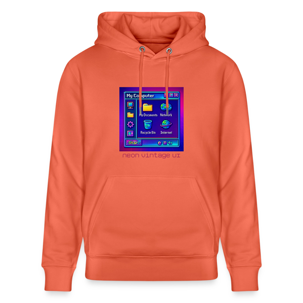 Organic Hoody - Retro Desktop - light red
