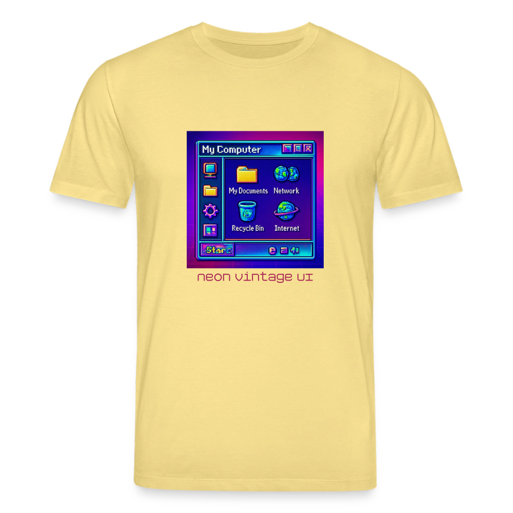 Organic T-Shirt - Retro Desktop - viva yellow 