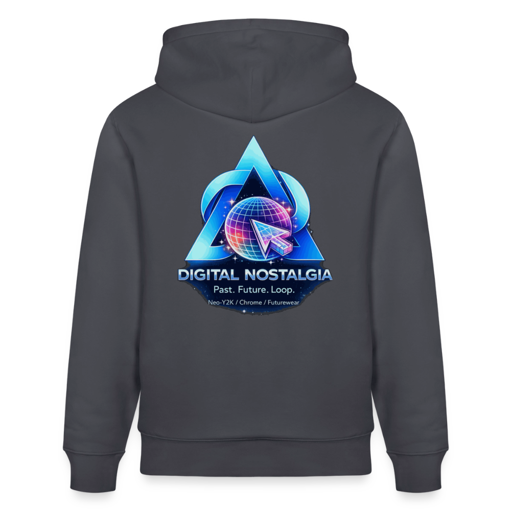 Organic Hoody - Eternal Quantum Era - indigo blue