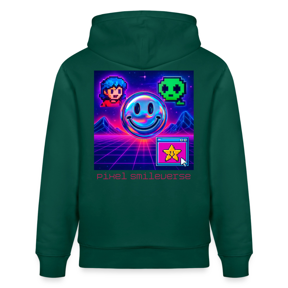 Organic Hoody - Retro Arcade Dream - forest