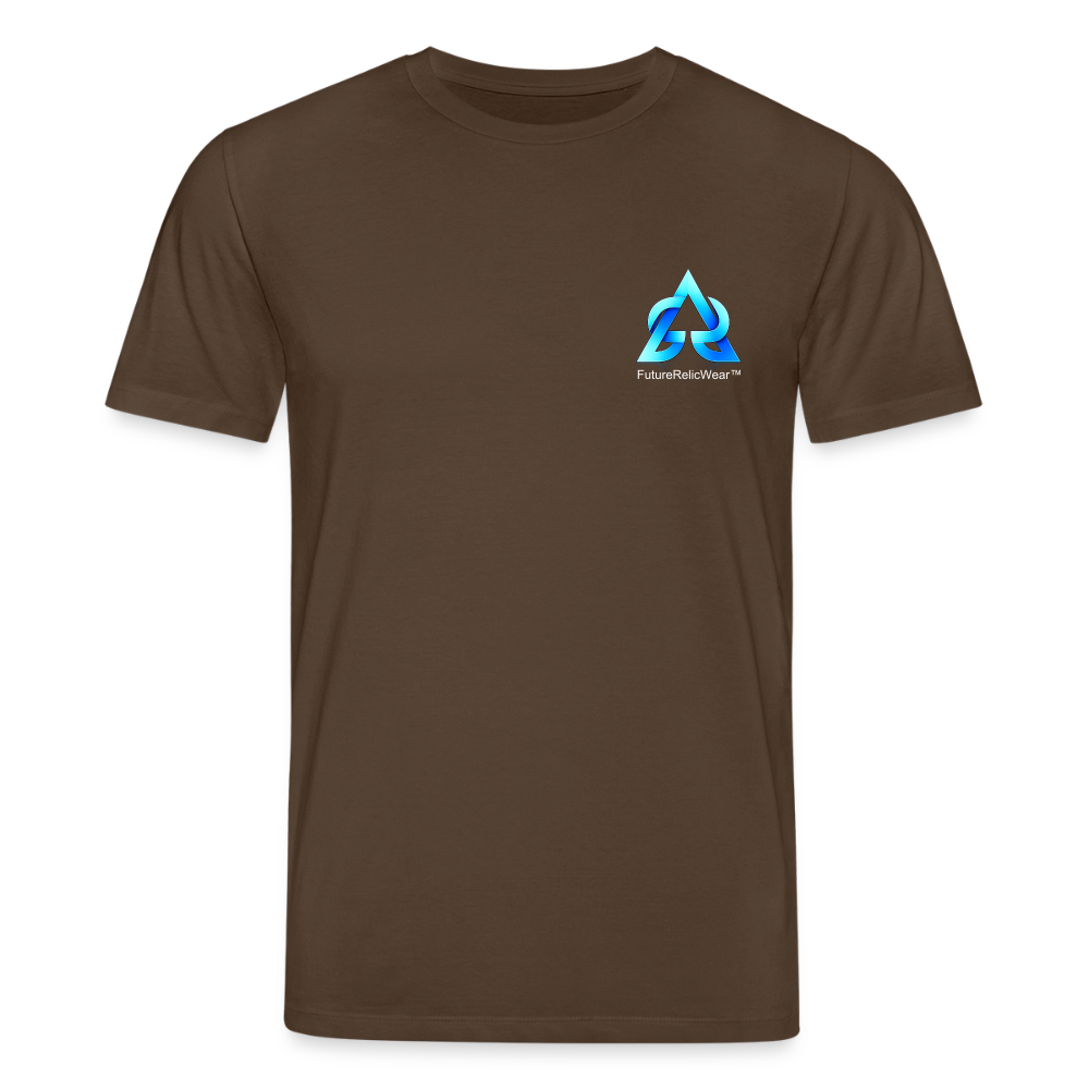 Organic T-Shirt - Neon Pixel City - mocha