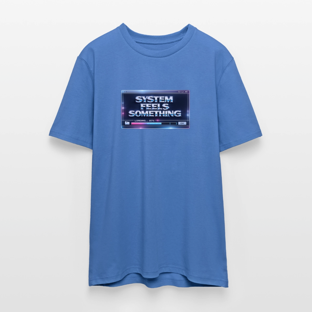 Organic T-Shirt - Sentience Loading Now - mindful blue
