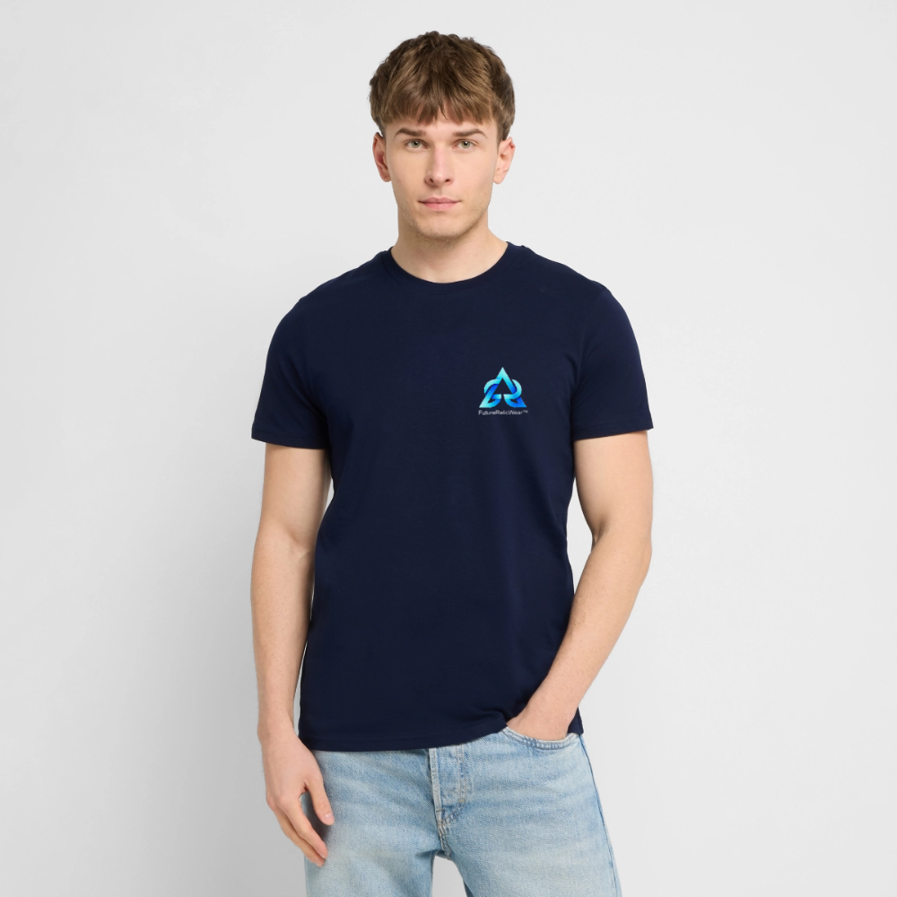 Organic T-Shirt - Retro Future Wave - navy
