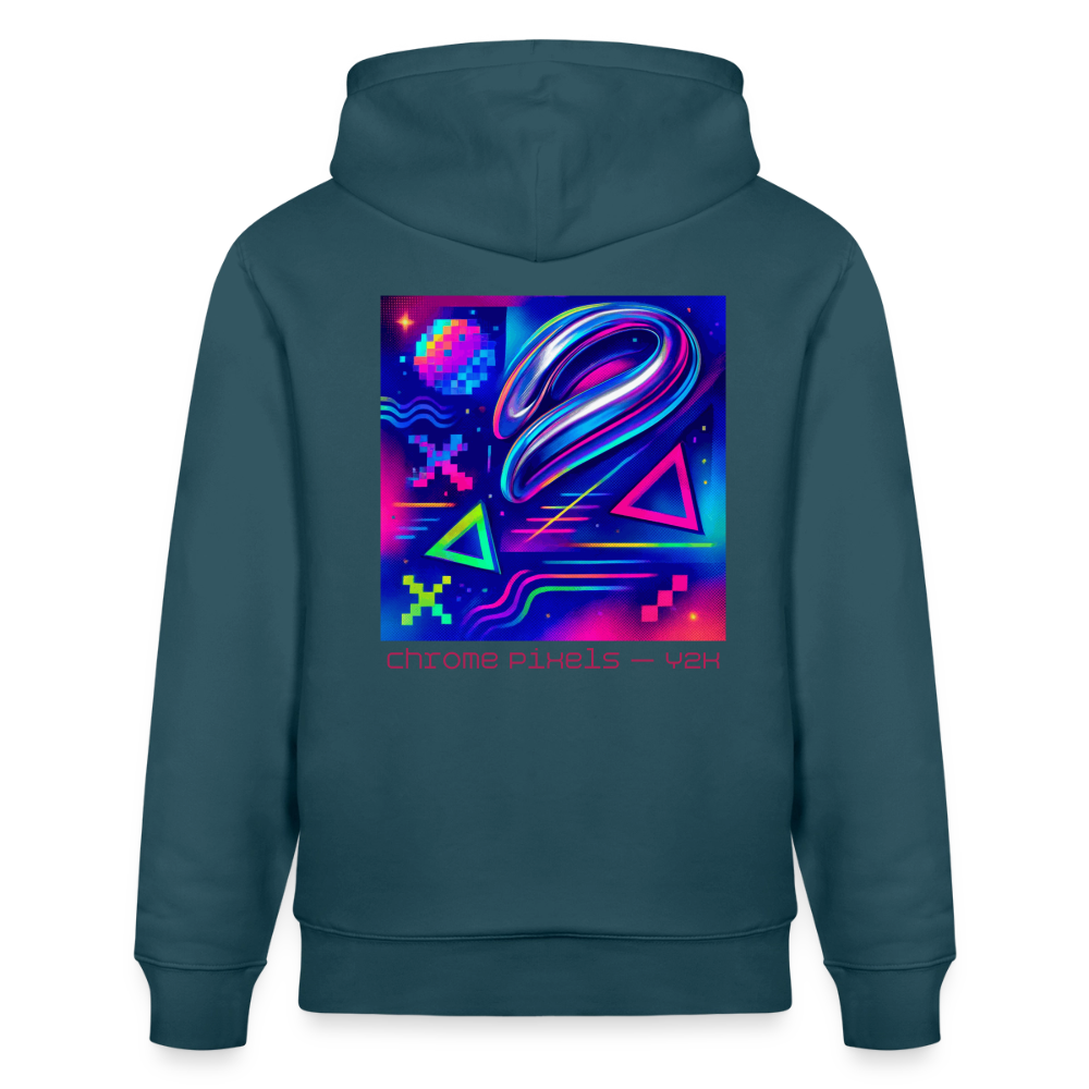 Organic Hoody - Neon Geometrics - stargazer