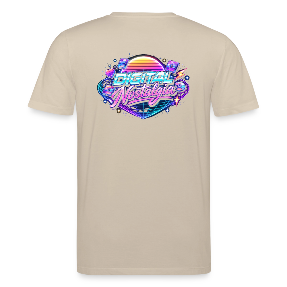 Organic T-Shirt - Retro Future Wave - beige