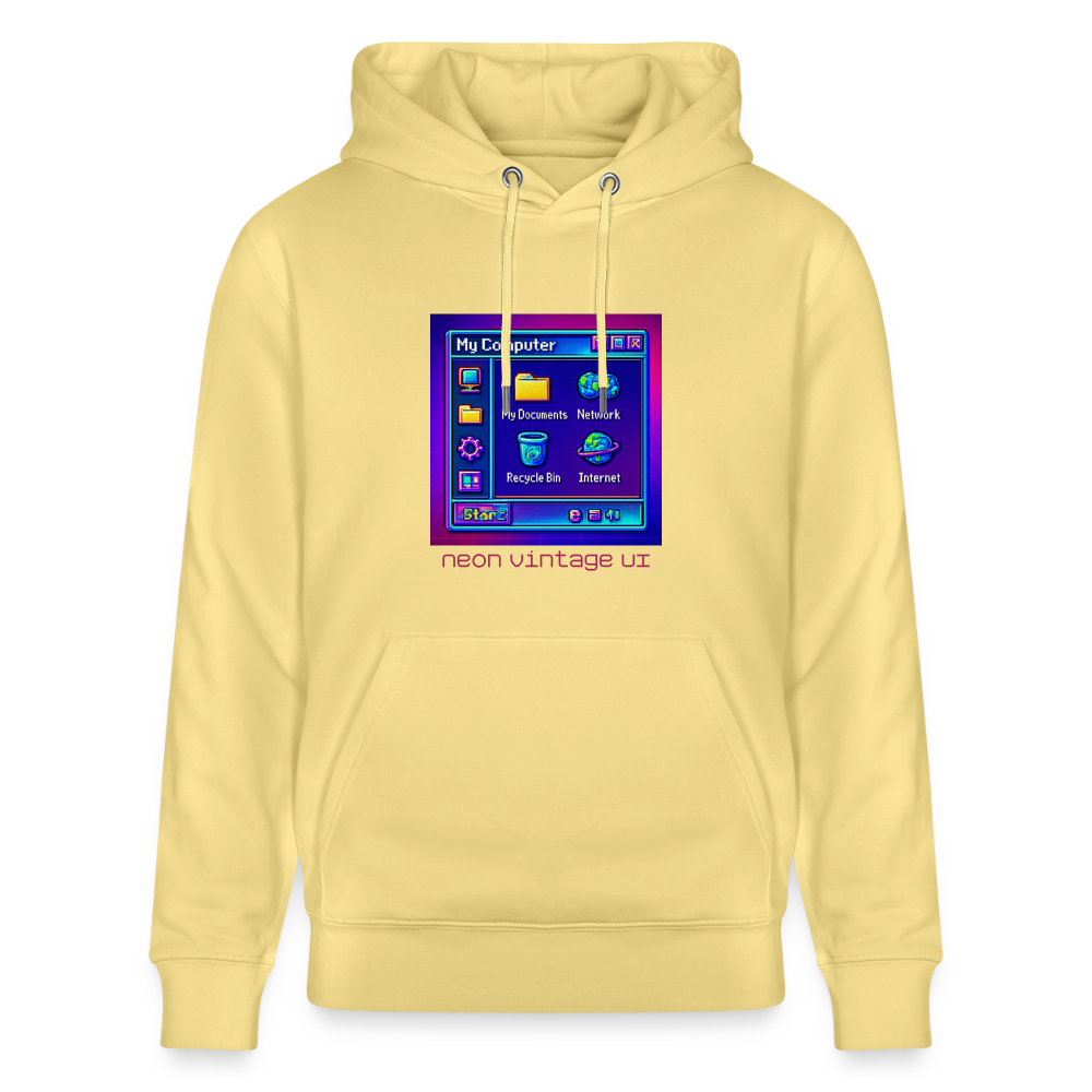 Organic Hoody - Retro Desktop - viva yellow 