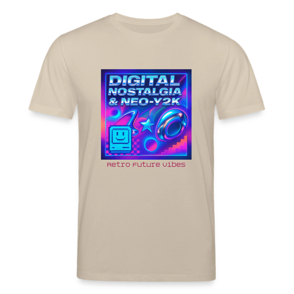 Organic T-Shirt - Digital Nostalgia - beige