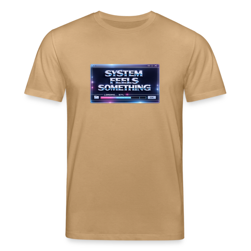 Organic T-Shirt - Sentience Loading Now - caramel 