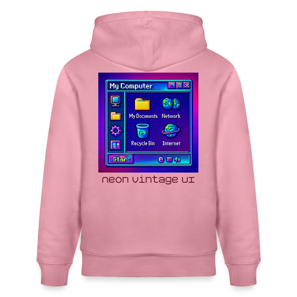 Organic Hoody - Retro Desktop - lilac dream