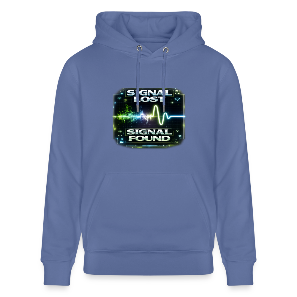 Organic Hoody - Signal Restored - bright blue