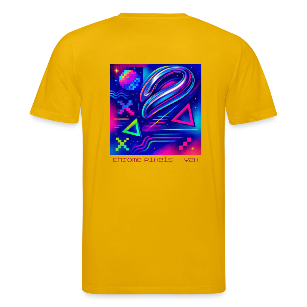 Organic T-Shirt - Neon Geometrics - spectra yellow