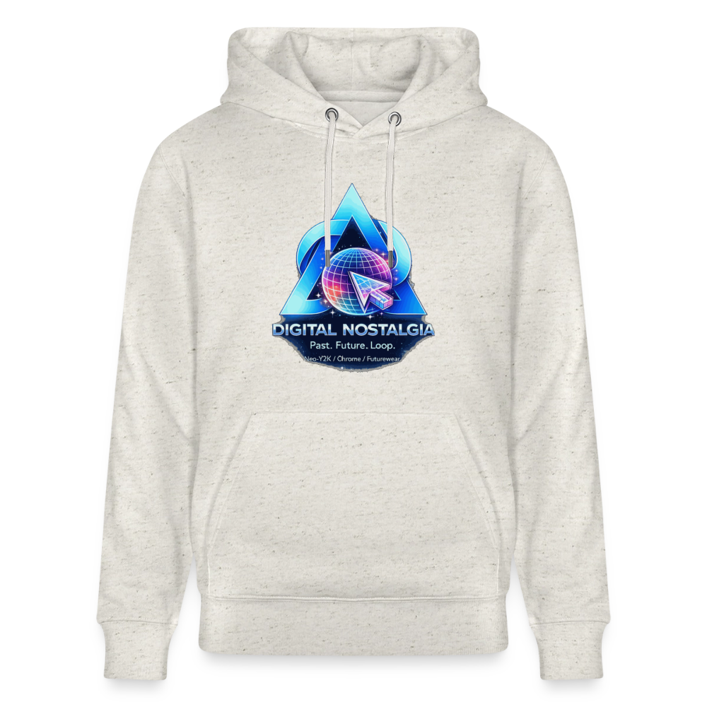 Organic Hoody - Eternal Quantum Era - heather oatmeal