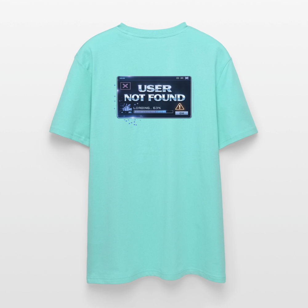 Organic T-Shirt - User Not Found - pool blue