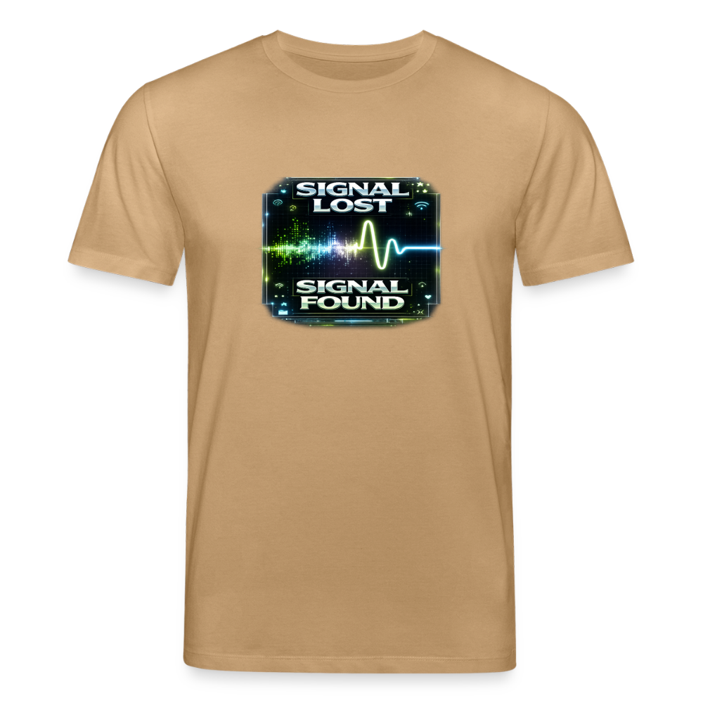 Organic T-Shirt - Signal Restored - caramel 