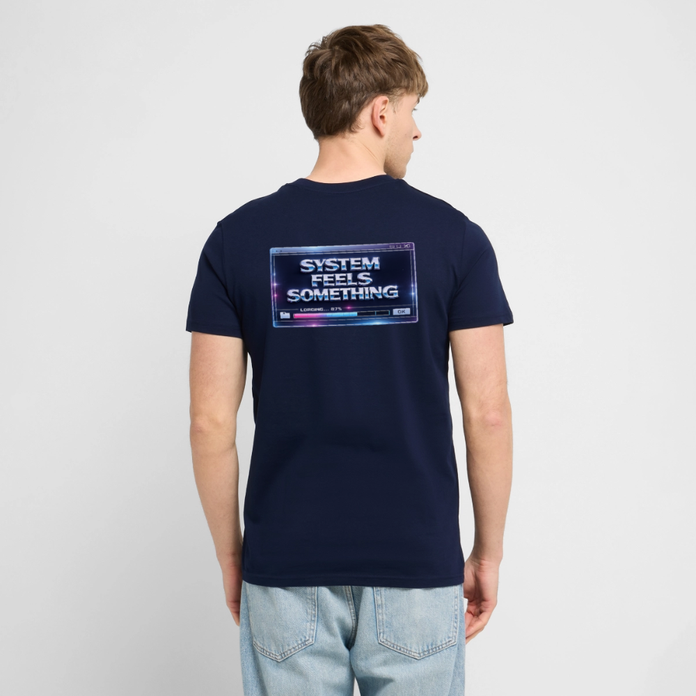 Organic T-Shirt - Sentience Loading Now - navy