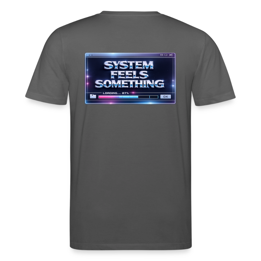 Organic T-Shirt - Sentience Loading Now - anthracite