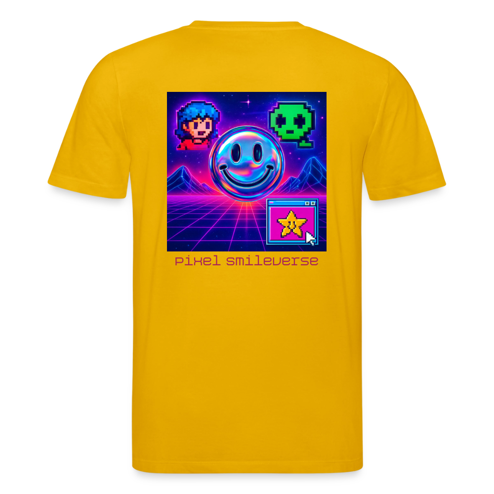 Organic T-Shirt - Retro Arcade Dream - spectra yellow