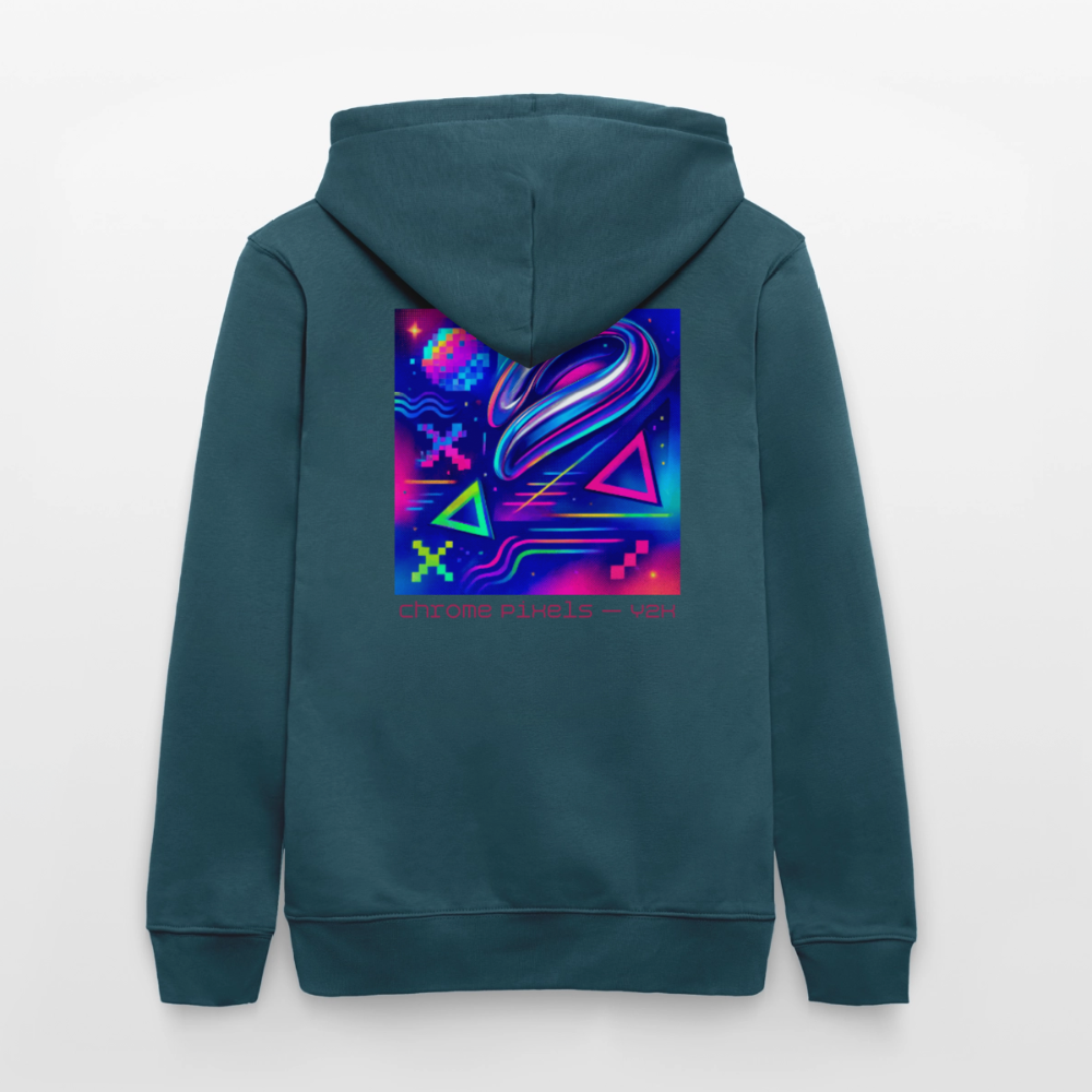 Organic Hoody - Neon Geometrics - stargazer