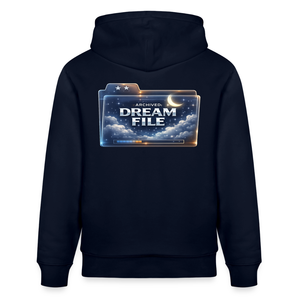 Organic Hoody - Archived Dream File - navy