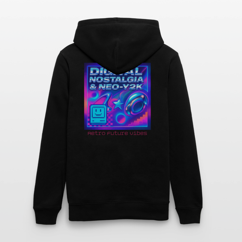Organic Hoody - Digital Nostalgia - black