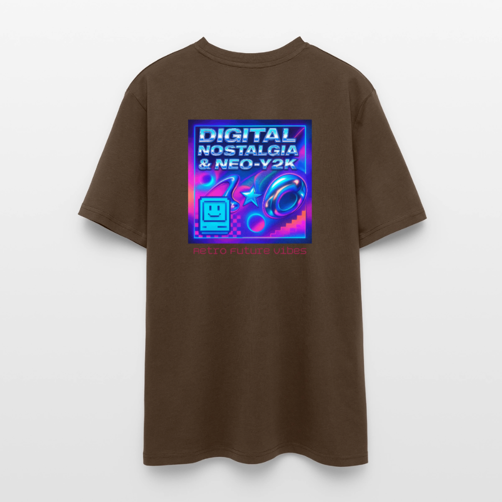 Organic T-Shirt - Digital Nostalgia - mocha