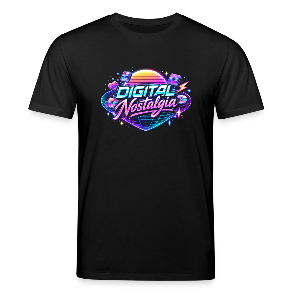 Organic T-Shirt - Retro Future Wave - black