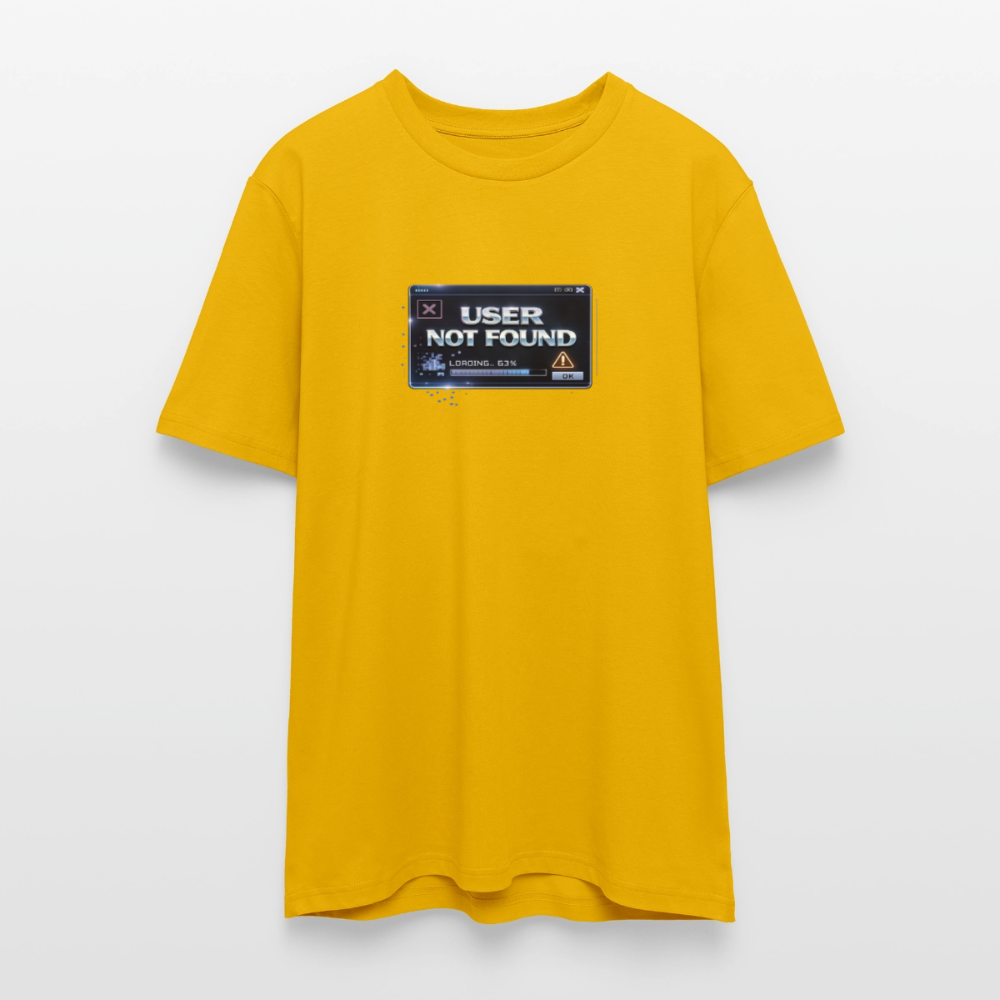 Organic T-Shirt - User Not Found - spectra yellow
