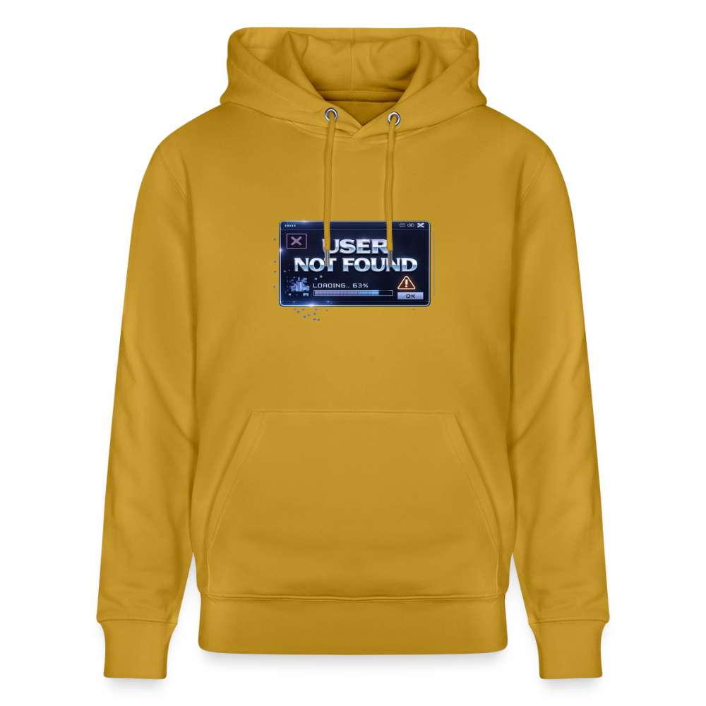 Organic Hoody - User Not Found - ochre