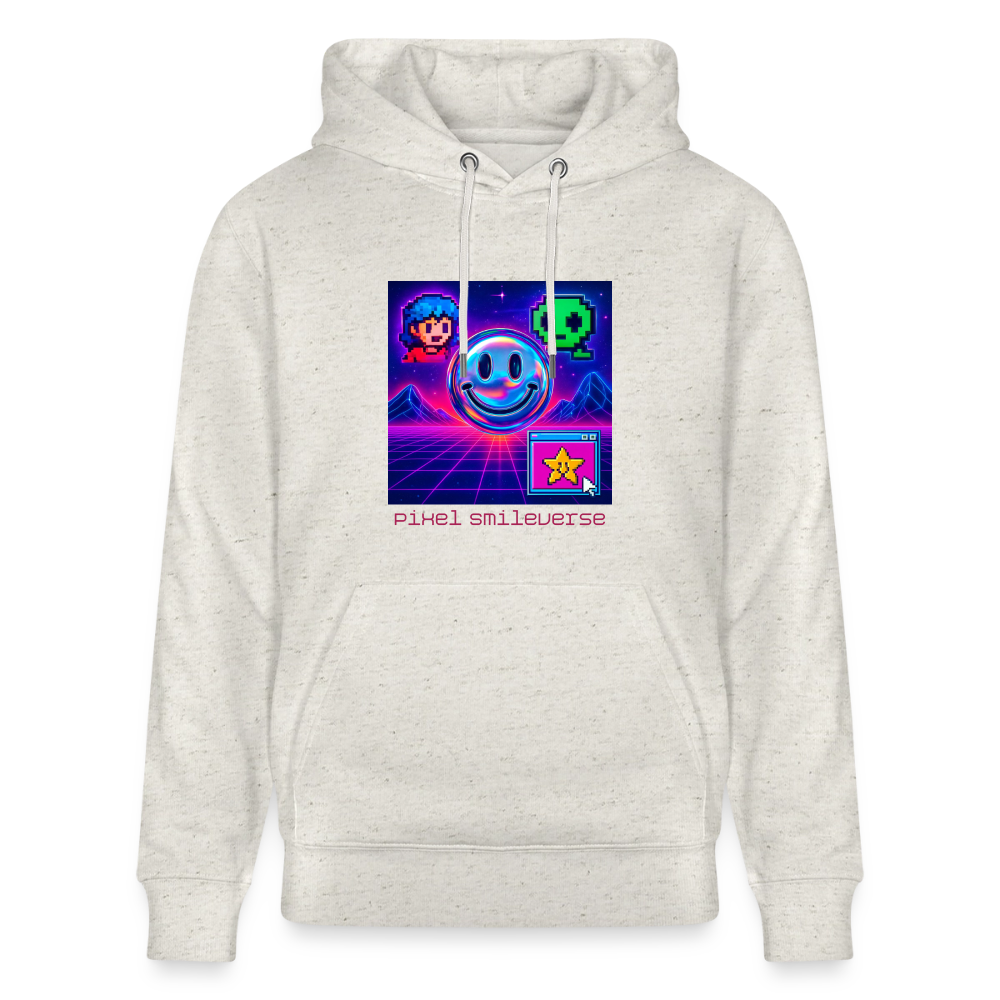 Organic Hoody - Retro Arcade Dream - heather oatmeal