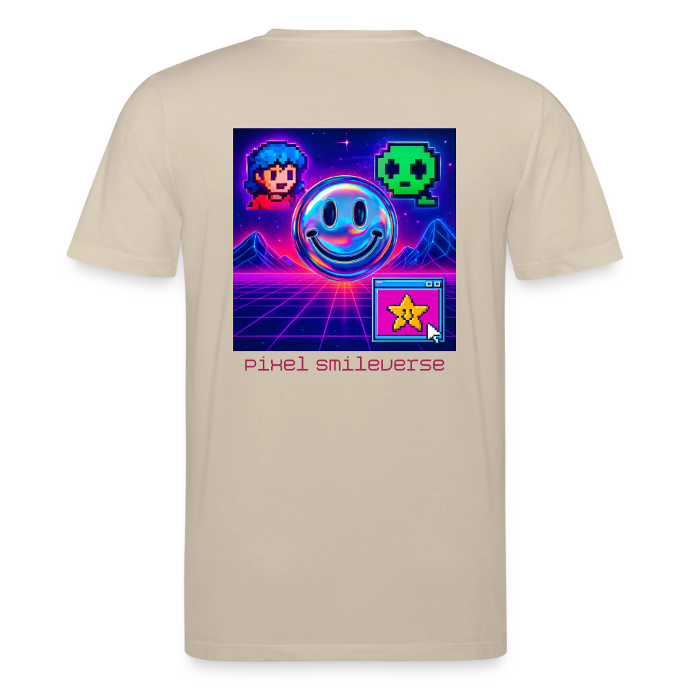 Organic T-Shirt - Retro Arcade Dream - beige