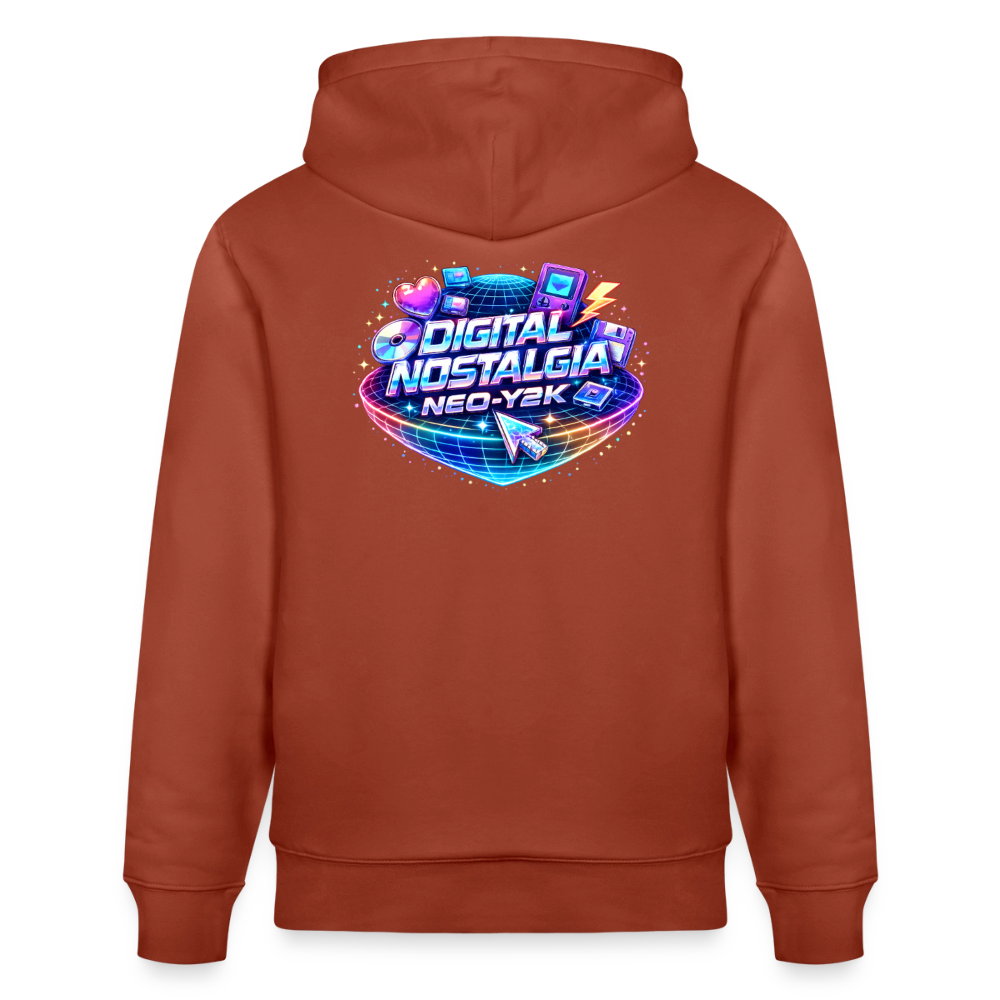 Organic Hoody - Neo Y2K Revival - heritage brown