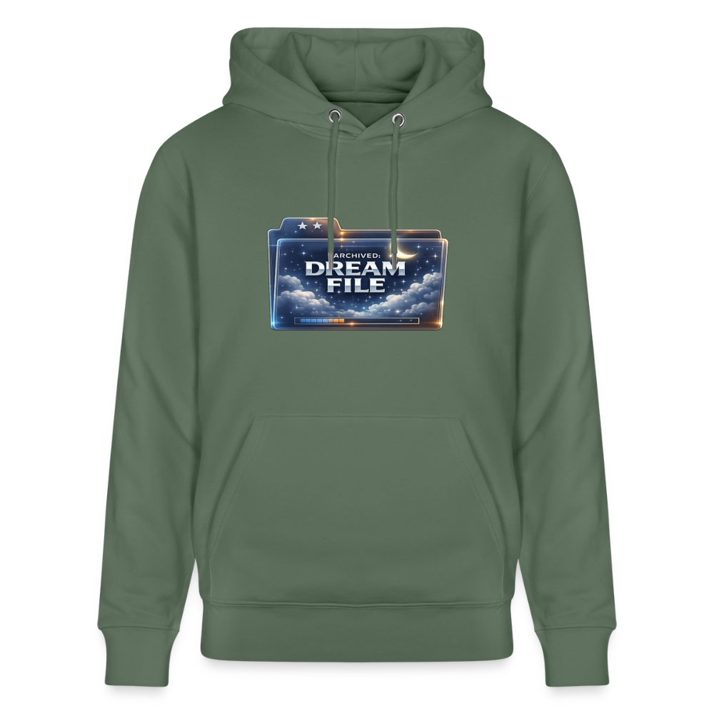 Organic Hoody - Archived Dream File - cypress green