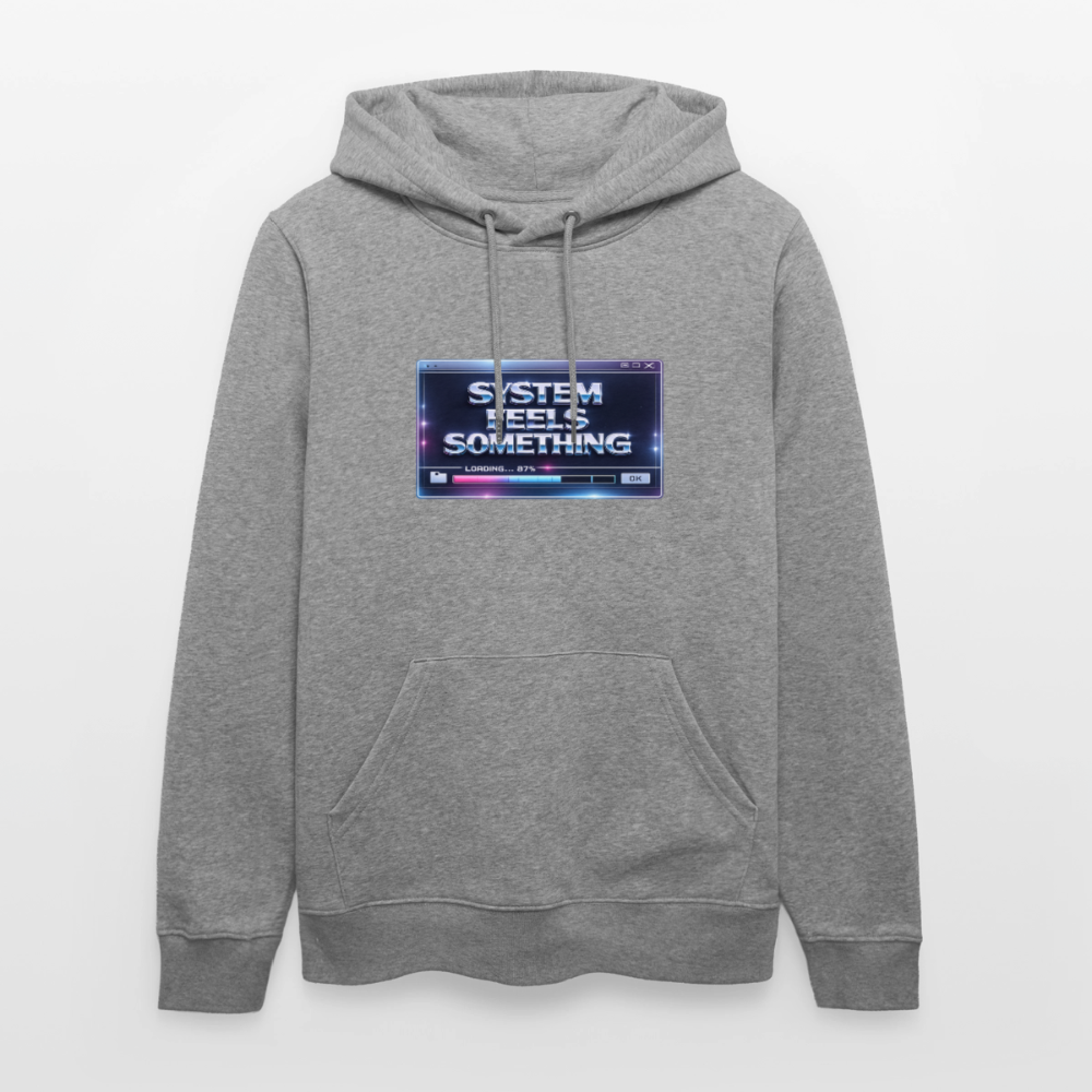 Organic Hoody - Sentience Loading Now - slub heather grey