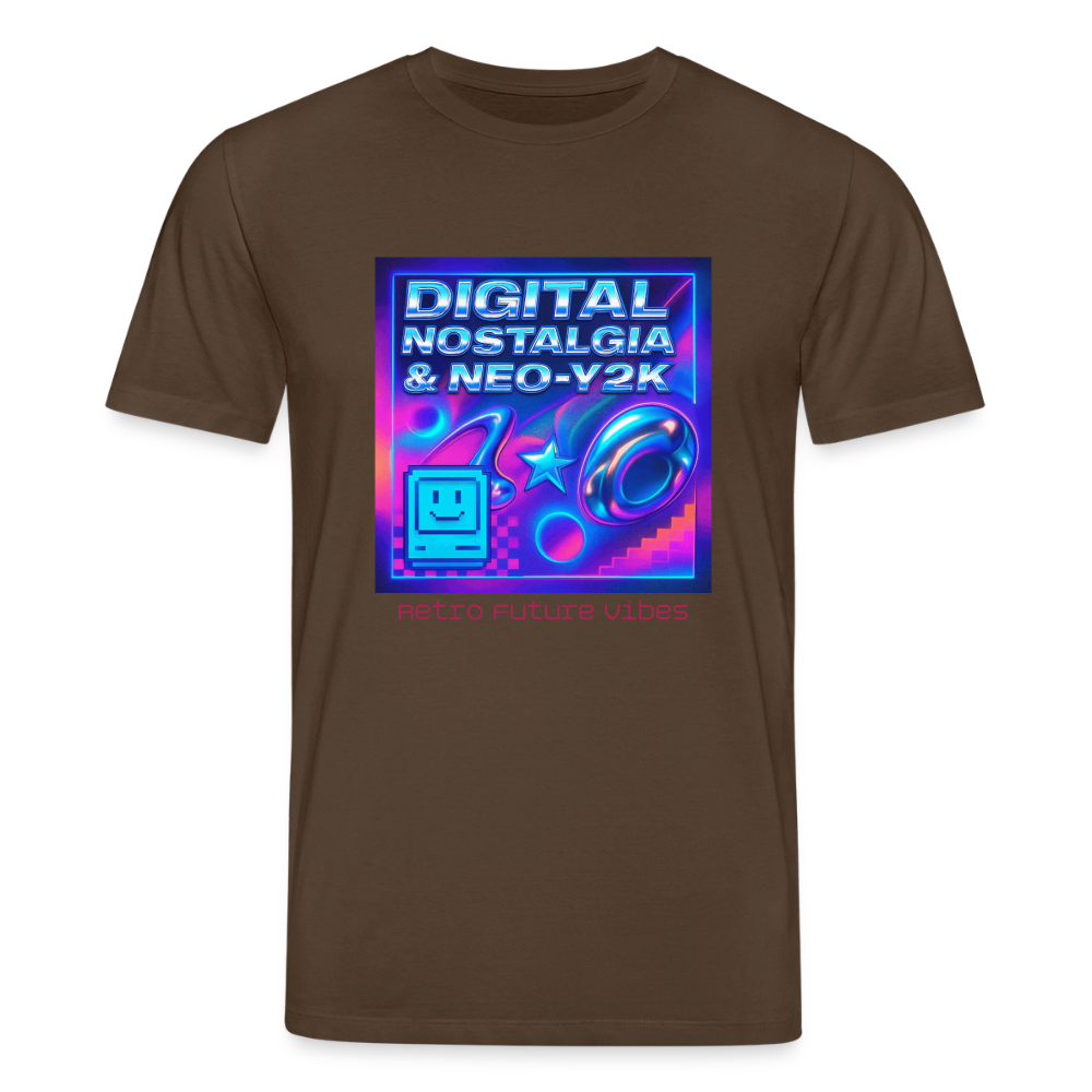 Organic T-Shirt - Digital Nostalgia - mocha