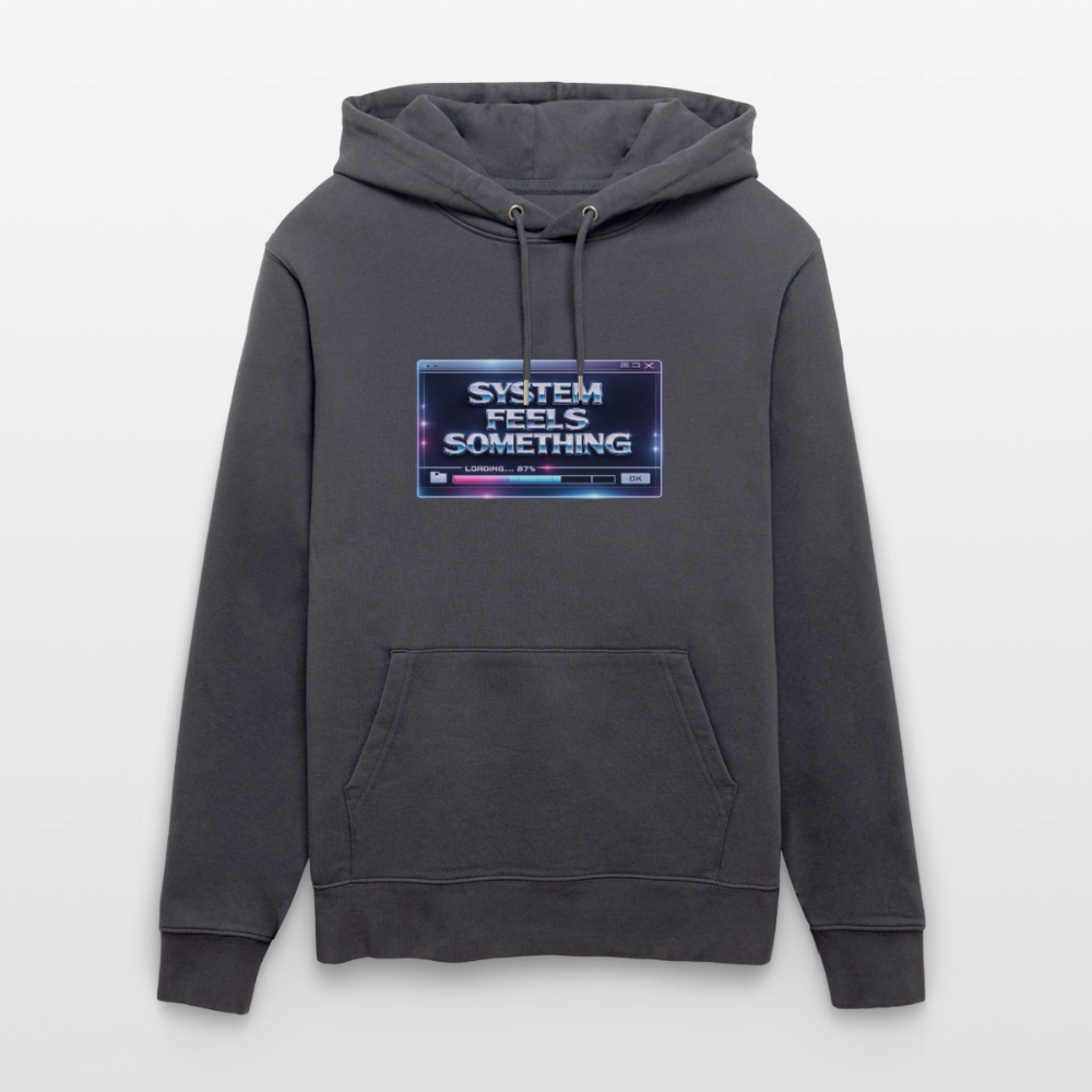 Organic Hoody - Sentience Loading Now - indigo blue
