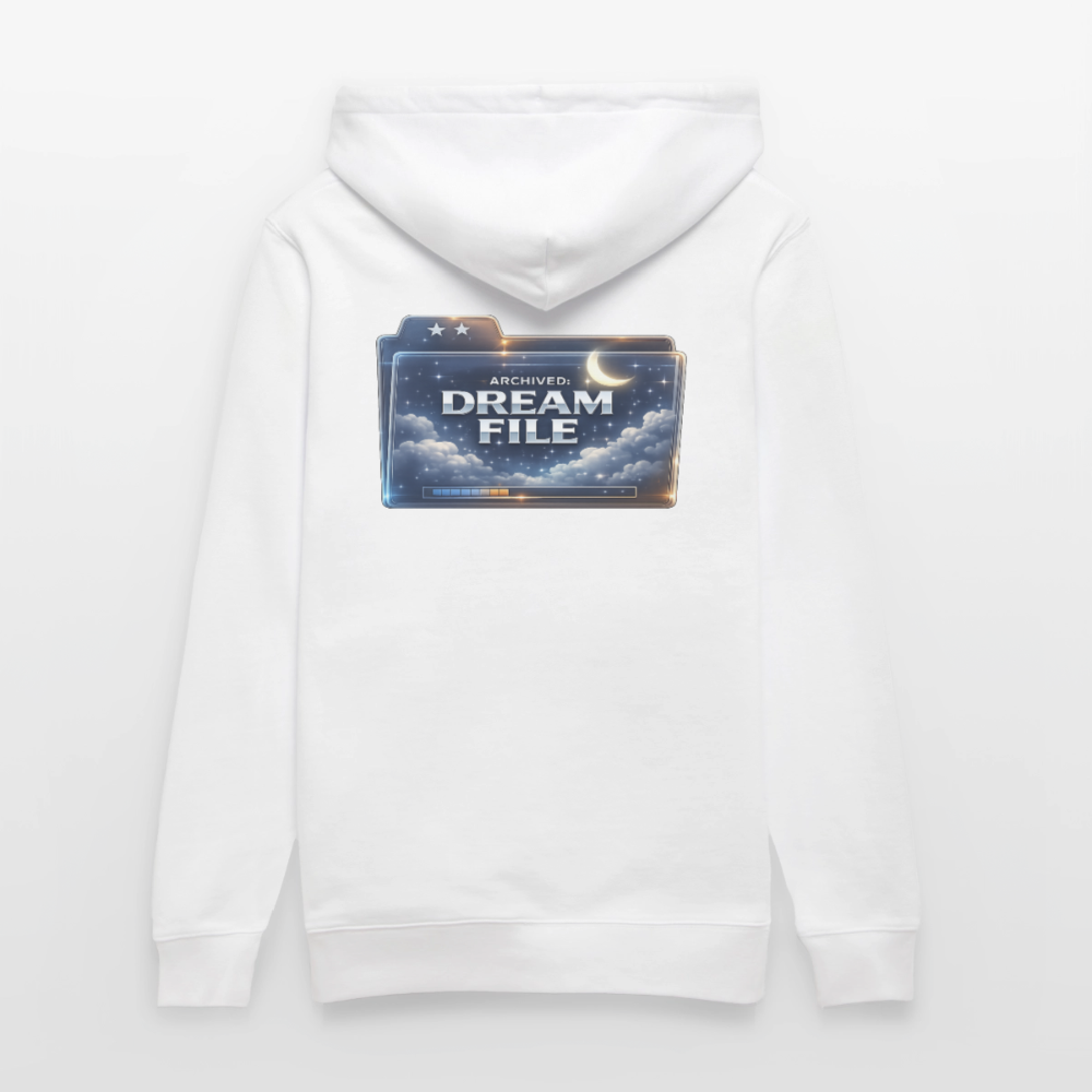 Organic Hoody - Archived Dream File - white
