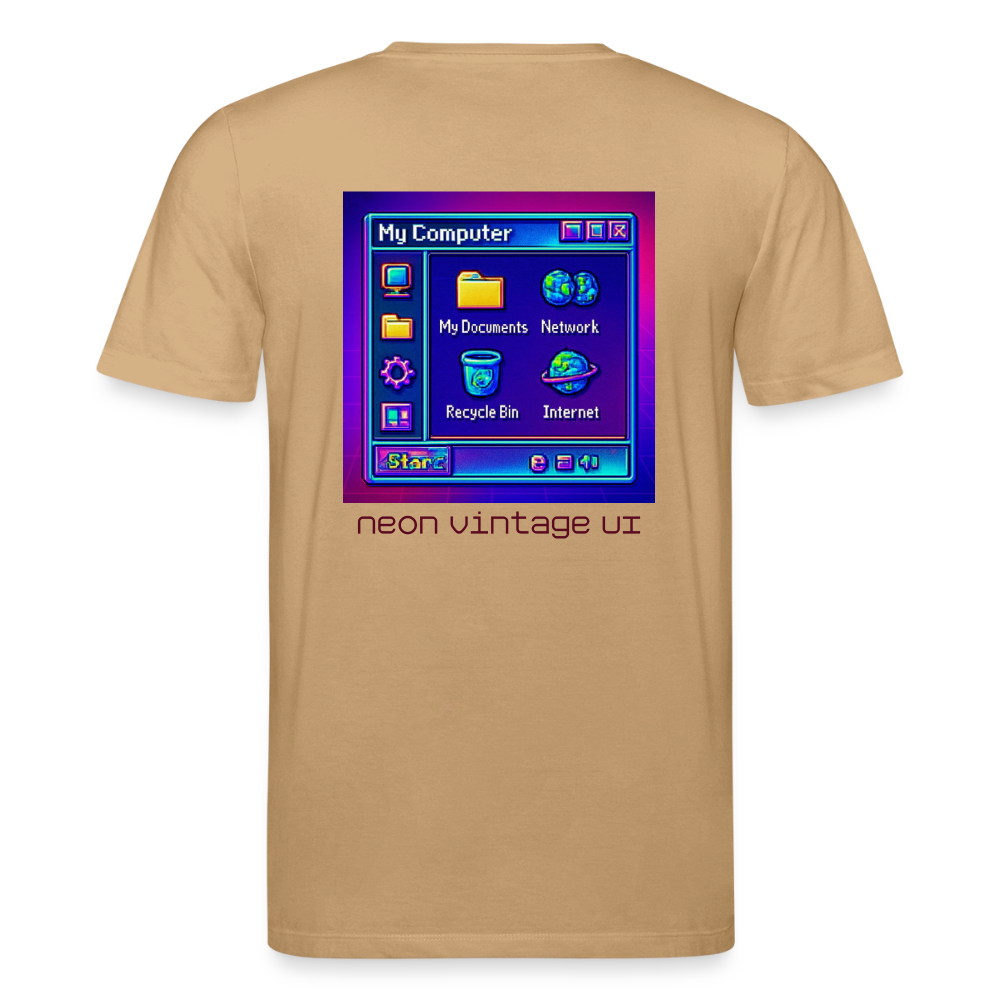 Organic T-Shirt - Retro Desktop - caramel 