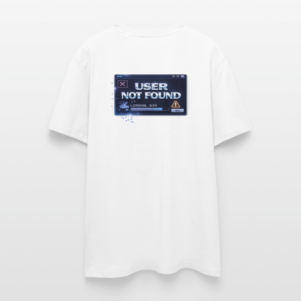 Organic T-Shirt - User Not Found - white